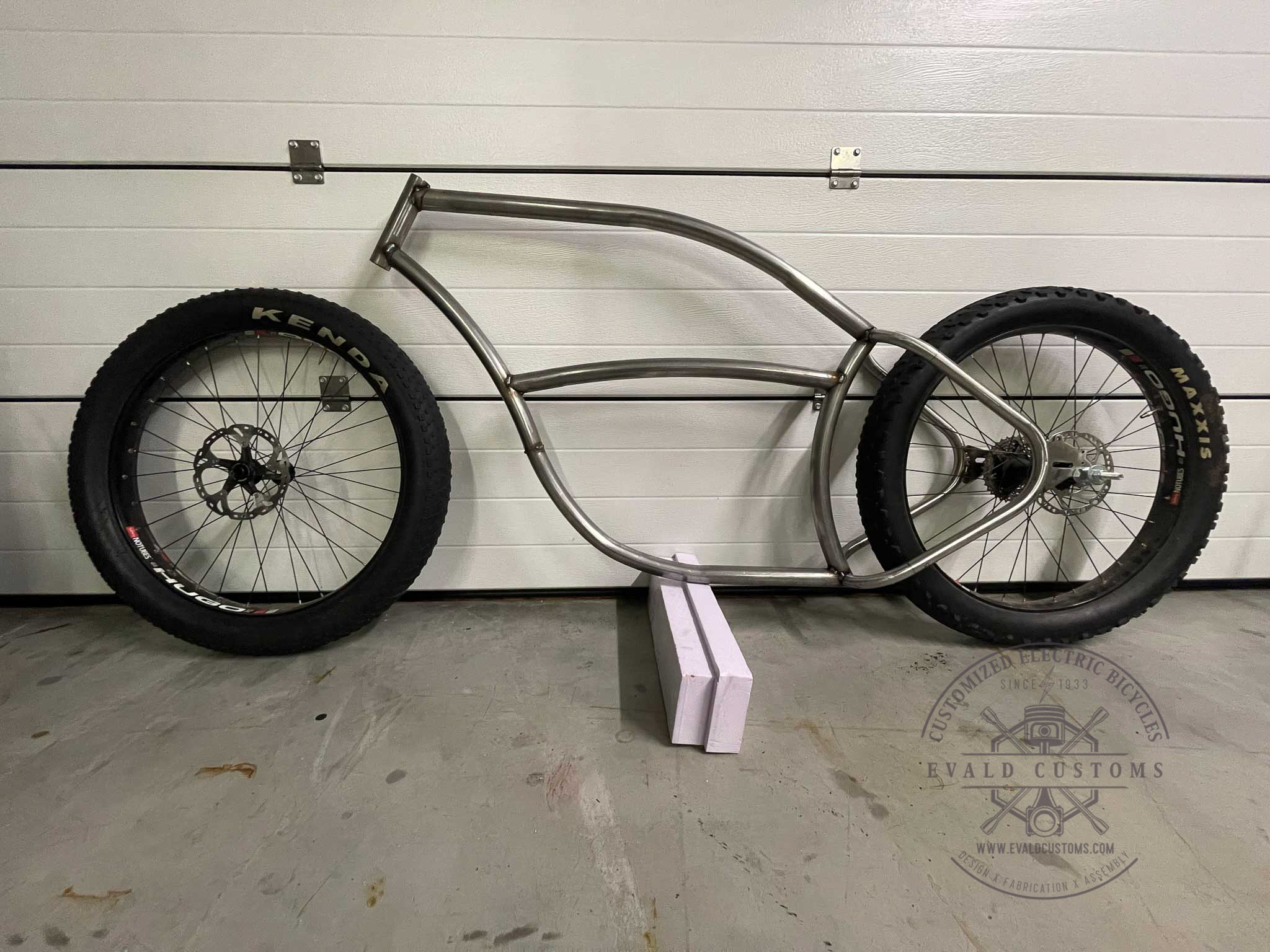 Handcrafted bicycle frame detail